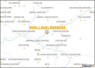 map of Pinilla de los Moros