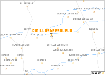 map of Pinillos de Esgueva