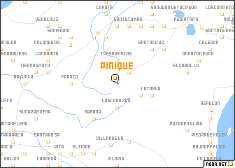 map of Piñique