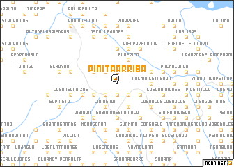 map of Piñita Arriba