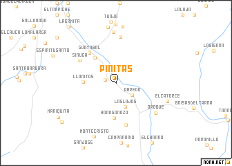 map of Piñitas