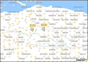 map of Pini