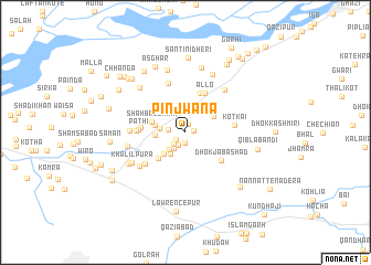 map of Pinjwāna