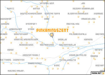 map of Pinkamindszent