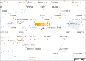 map of Pinkovce