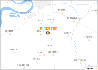 map of Pinkston