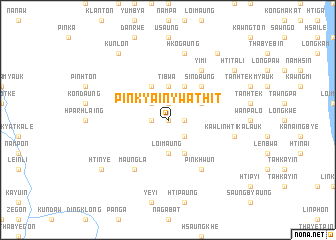 map of Pinkyain Ywathit