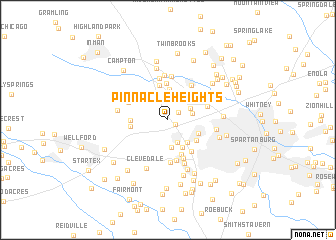 map of Pinnacle Heights