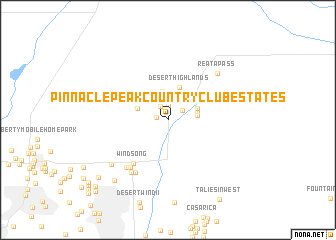 map of Pinnacle Peak Country Club Estates