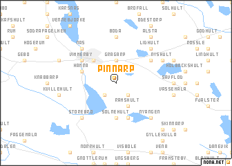 map of Pinnarp