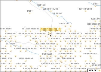 map of Pinnawala