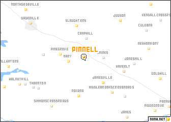 map of Pinnell