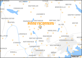 map of Pinneys Corners