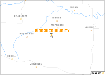 map of Pin Oak Community