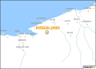 map of Pinogaluman