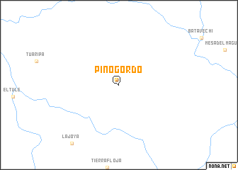 map of Pino Gordo