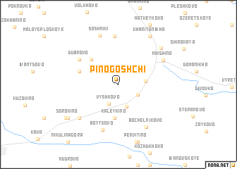 map of Pinogoshchi