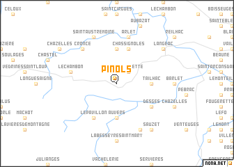 map of Pinols