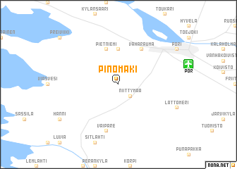 map of Pinomäki