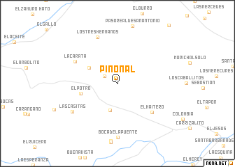 map of Piñonal