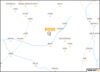 map of Pinon