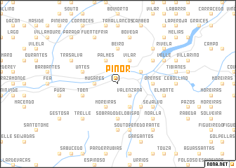 map of Piñor