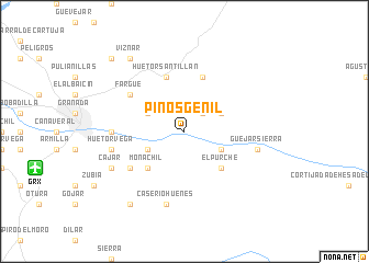 map of Pinos Genil