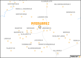 map of Pino Suárez