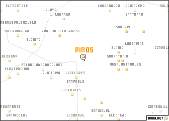 map of Pinos