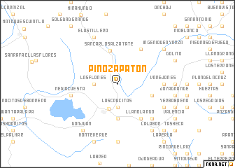 map of Pino Zapatón