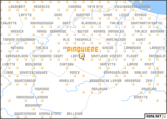 map of Pinquière