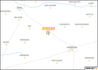 map of Pinson