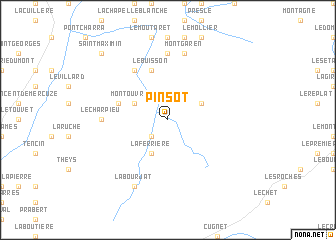 map of Pinsot