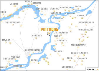 map of Pintadas