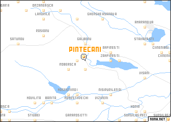 map of Pîntecani