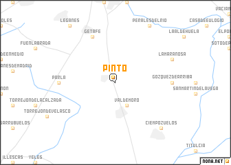 map of Pinto