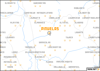 map of Piñuelas