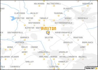 map of Pinxton