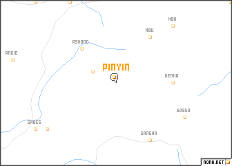 map of Pinyin