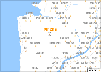 map of Pinzás