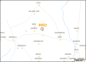 map of Pinzi