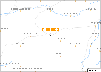 map of Piobbico