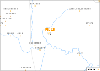 map of Pioca