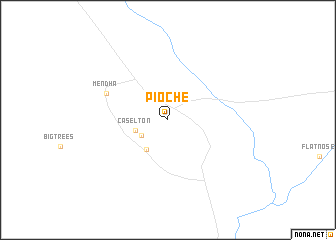 map of Pioche