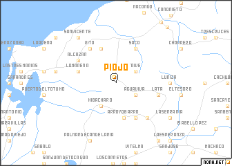 map of Piojó
