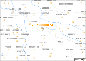 map of Piombino Dese