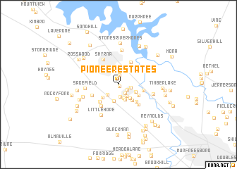 map of Pioneer Estates