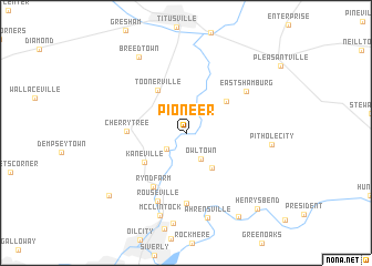 map of Pioneer