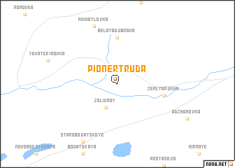 map of Pioner Truda