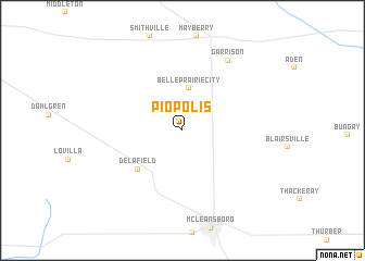 map of Piopolis